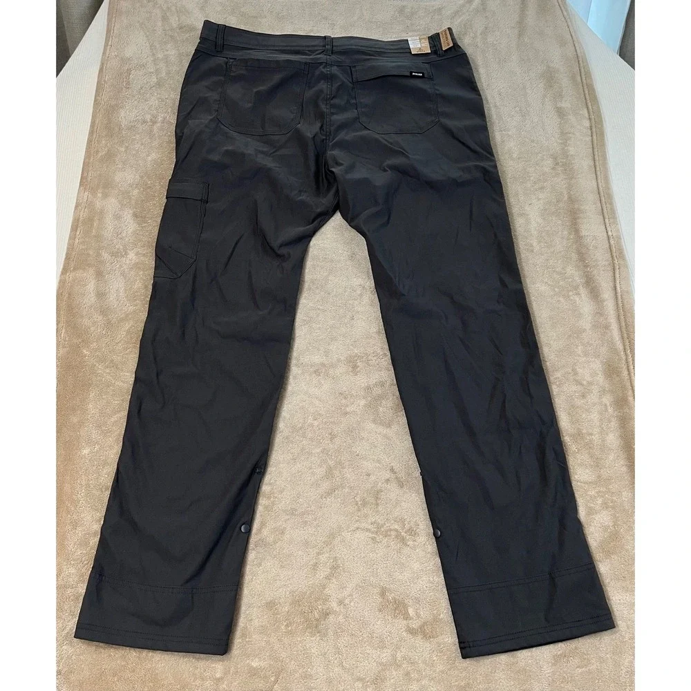 Prana Stretch Zion Slim Pant II Men's 40x34 Dark Iron Tapered Cargo MSRP $95 NEW